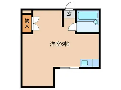 プレアール京都六地蔵(ワンルーム/2階)の間取り写真