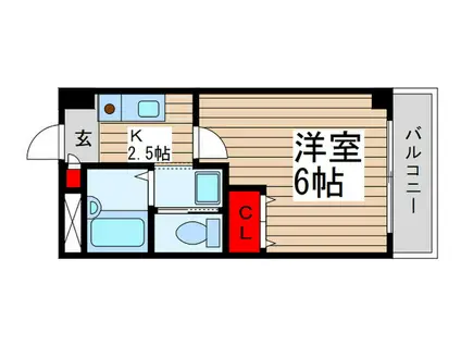 FS COURT 津田沼(1K/4階)の間取り写真