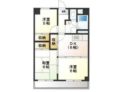 ヴェルデ平針南(3DK/4階)の間取り写真