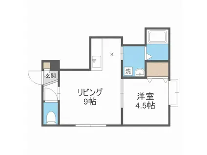 アクア18(1LDK/3階)の間取り写真