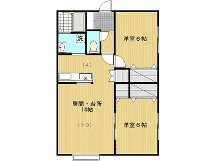 セレクションI(2LDK/2階)の間取り写真