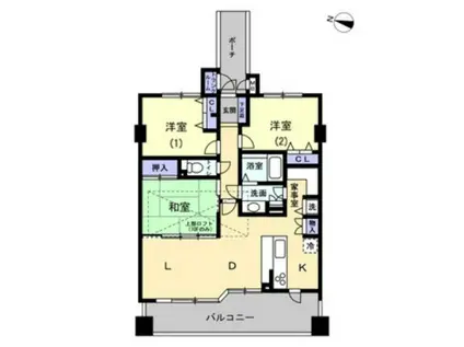 コアマンション下大利ネクステージ(3LDK/5階)の間取り写真