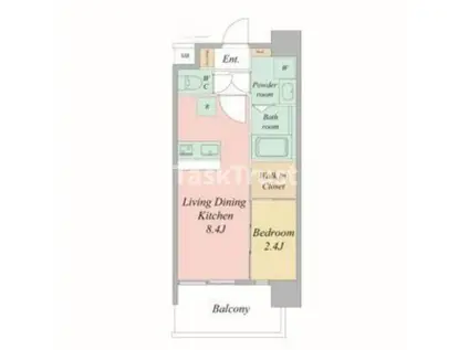 セレ二テ梅田北アリエ壱番館(1LDK/2階)の間取り写真