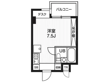 TS GARDEN都筑ふれあいの丘II(ワンルーム/3階)の間取り写真
