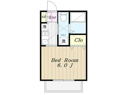 マ・ピエスランド5(1K/2階)の間取り写真