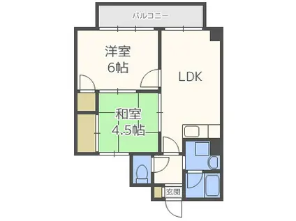 ライフステージヨシダ(2LDK/3階)の間取り写真