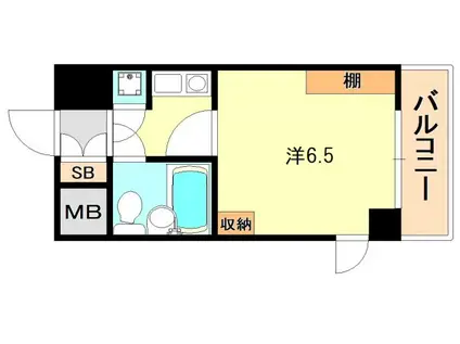 アニメイト神戸(1K/4階)の間取り写真