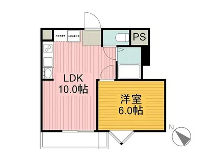 ガーデン千種(1LDK/2階)の間取り写真