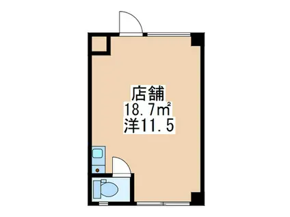 K・C・KASAMA(ワンルーム/1階)の間取り写真