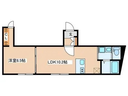 旭区中希望ヶ丘計画(1LDK/1階)の間取り写真