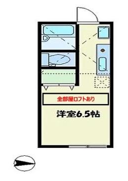 エスポワール(ワンルーム/1階)の間取り写真
