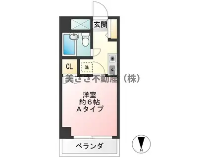 藤和シティコープ八王子並木町(1K/5階)の間取り写真