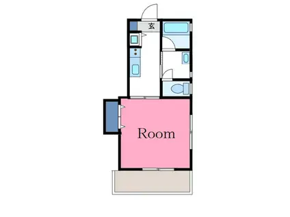 クオリア・I(1K/1階)の間取り写真