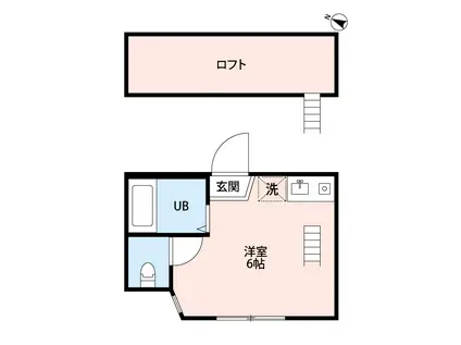 ベラカーサ横浜(ワンルーム/1階)の間取り写真