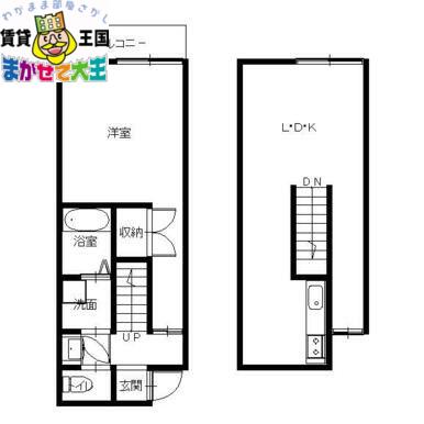 OLETHOTTO(1LDK/2階)の間取り写真