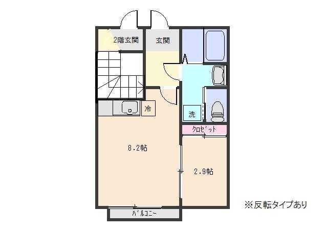コンシェルジュライフ A棟(1K/1階)の間取り写真
