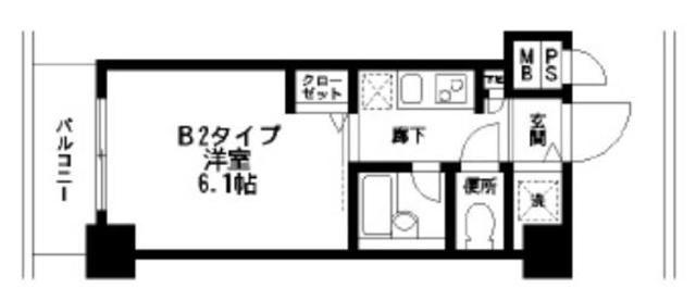 HF練馬レジデンス(1K/7階)の間取り写真