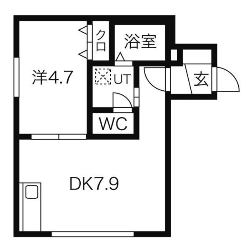 ソレアード(1LDK/3階)の間取り写真