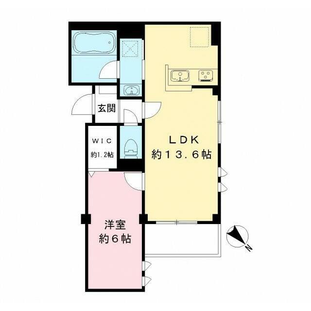 MIRAI ミライ(1LDK/2階)の間取り写真
