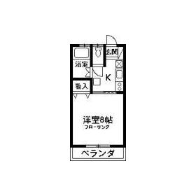 マイカルハイツ(1K/1階)の間取り写真