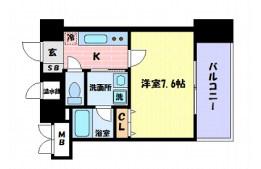 アドバンス神戸アルティス(1K/2階)の間取り写真