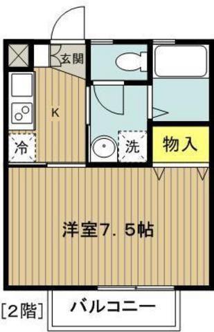 MS COMFORT(1K/2階)の間取り写真