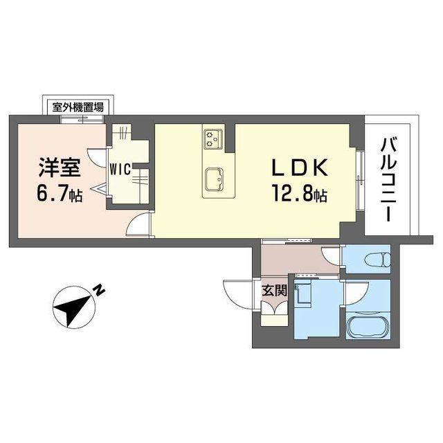 TRUST MAISON 京(1LDK/3階)の間取り写真