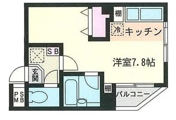 錦糸YOUパークス(ワンルーム/3階)の間取り写真