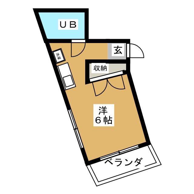 藤TERRACE(ワンルーム/3階)の間取り写真