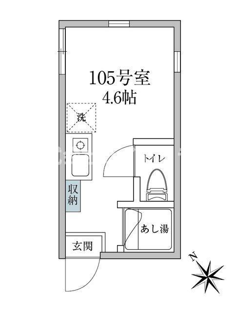 アーバンプレイス早稲田II(ワンルーム/1階)の間取り写真