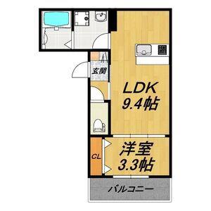 LECOCON 弥富IV(1LDK/1階)の間取り写真