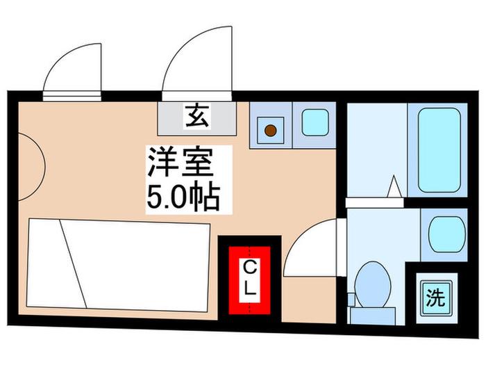 HJ PLACE UENO(ワンルーム/3階)の間取り写真