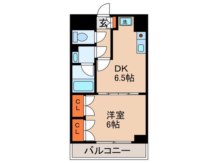 ライオンズマンション東山弐番館(1DK/1階)の間取り写真