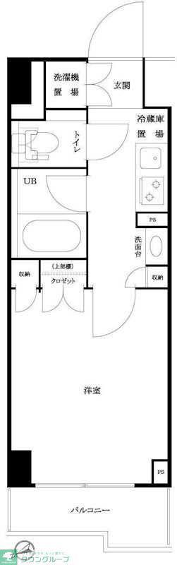 ルーブル仲六郷壱番館(1K/5階)の間取り写真