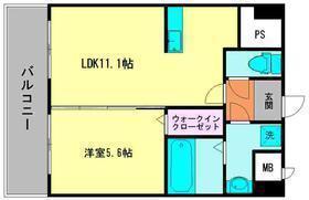 メゾンクラウン大手山(1LDK/7階)の間取り写真