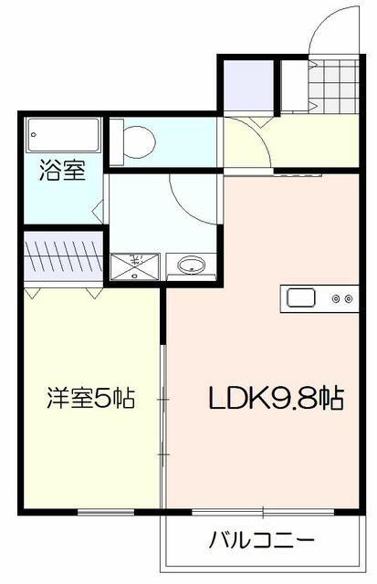 ラ・コッリーナ市名坂(1LDK/1階)の間取り写真