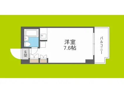 メゾン第5新大阪(ワンルーム/2階)の間取り写真