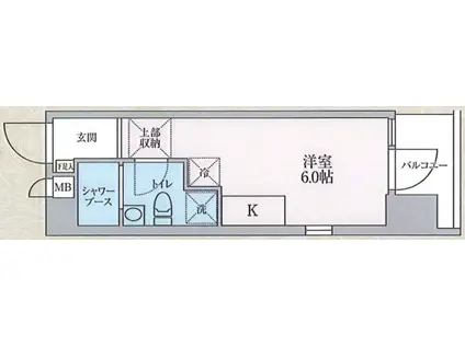 TOYO-ICHI APARTMENT(ワンルーム/2階)の間取り写真