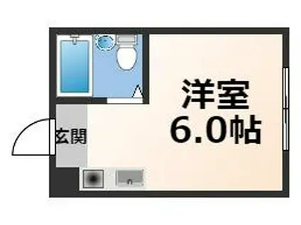 大宝小阪CTスクエア(ワンルーム/2階)の間取り写真