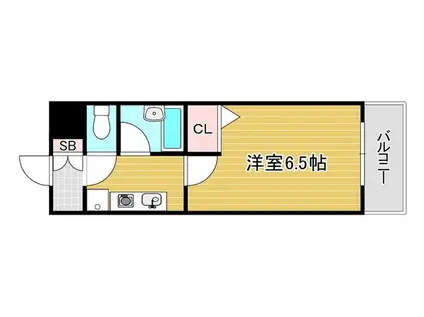 エスリード新大阪第5(1K/6階)の間取り写真