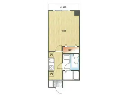 ヤマックス・フォーレ西尾久(1K/6階)の間取り写真