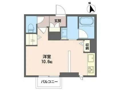 シャーメゾン桜田(ワンルーム/1階)の間取り写真