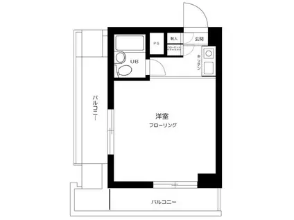 フォーラム・イン東京Ⅰ(ワンルーム/12階)の間取り写真