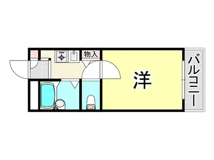COZYセイケン弐番館(1K/2階)の間取り写真