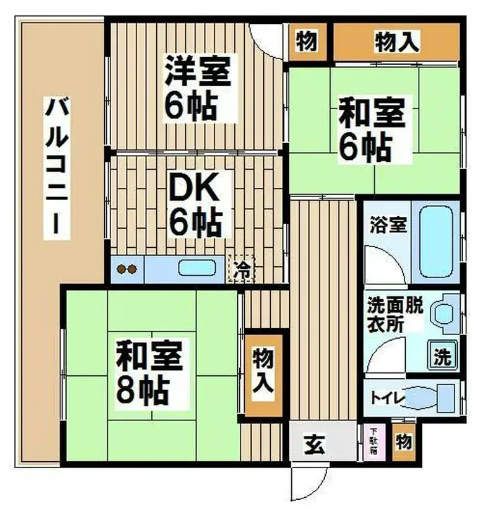 パークサイド野川 1階階 間取り