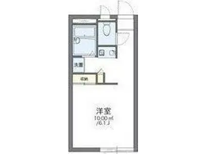 レオパレスヴィラコロンナ千里(1K/2階)の間取り写真