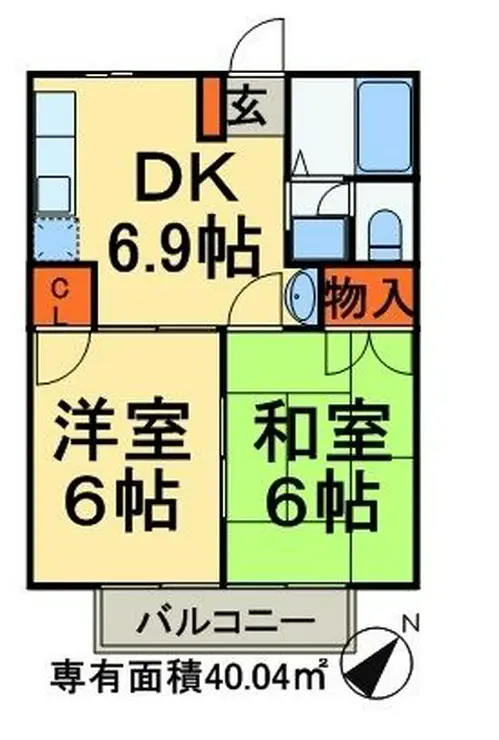 ウェアハウスA 2階階 間取り