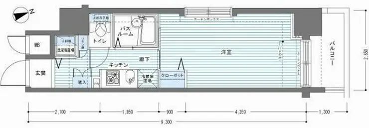 レジディア銀座東 3階階 間取り