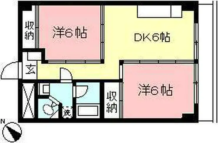 河興マンション 3階階 間取り