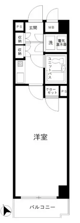 パラシオン飯田橋 4階階 間取り